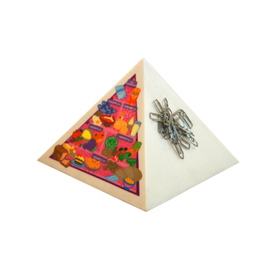 Porta clipes modelo piramide